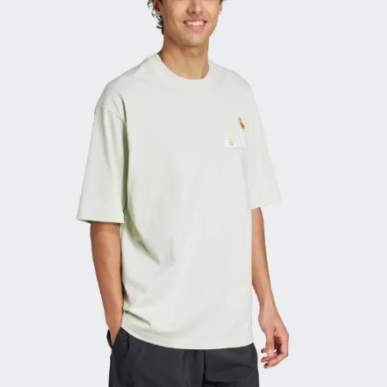 Adidas T Shirt Unisex Linen Green-1