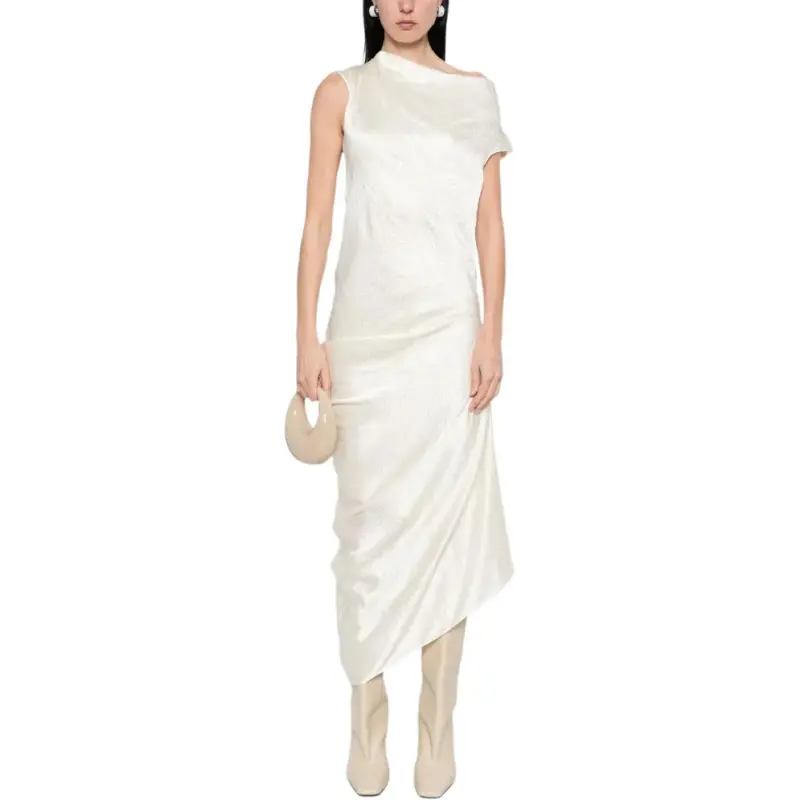 Alexander McQueen Asymmetric Midi Dress-1