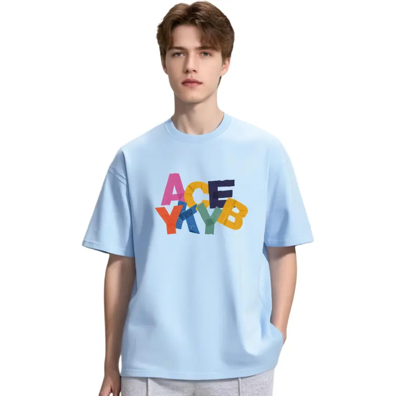 YK&YB T Shirts Unisex Sky Blue-2