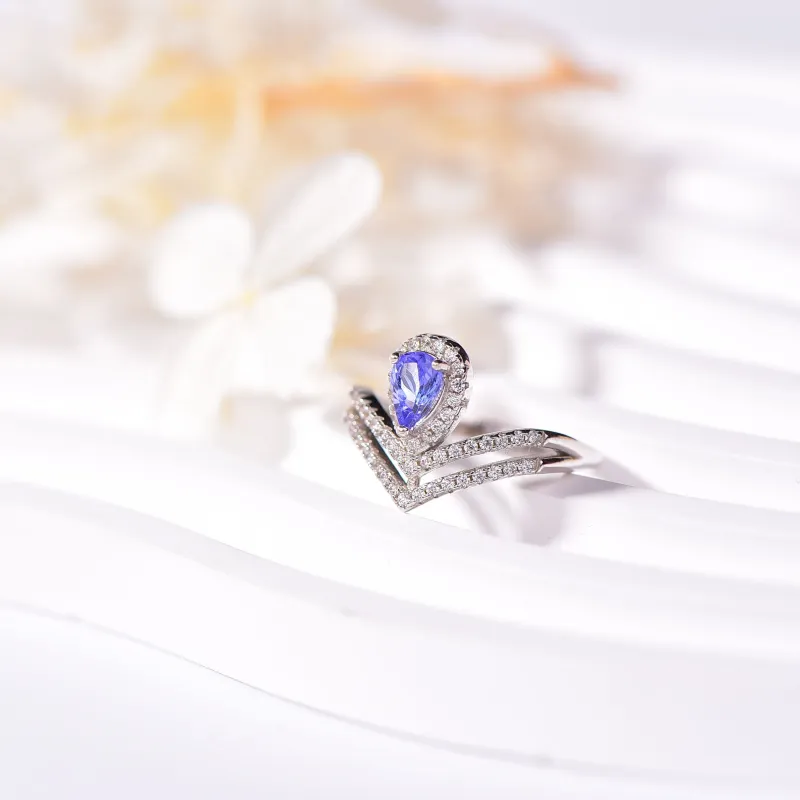 Fan Jingmu Tanzanite Rings Women's-3