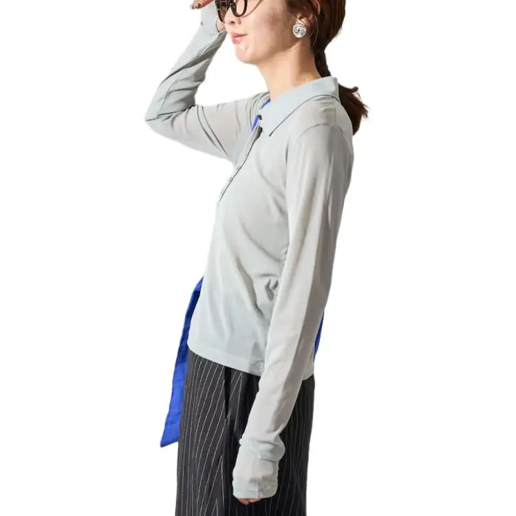 FREAK'S STORE Polo Shirt Women's Sax Blue-3
