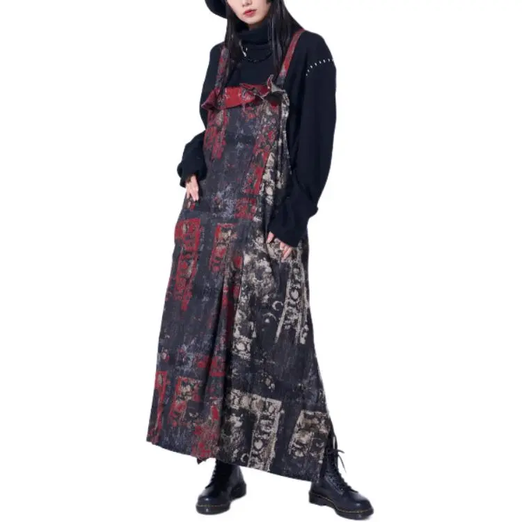 Yohji Yamamoto S'YTE FW24 Sleeveless Dress Women's Red-4