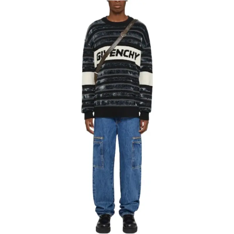 Givenchy Cargo Pants Men's Blue-1