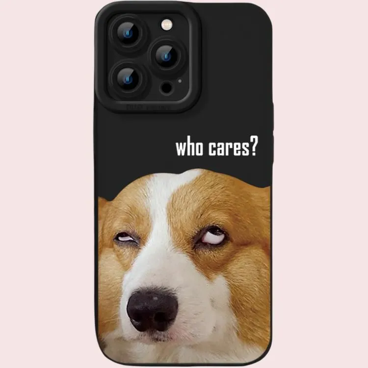 Wei Xin Silicone Material Couple's Corgi Puppy Phone Cases Compatible With IPhone 16/15 Pro Max/Apple 13/14 Pro/Max-3