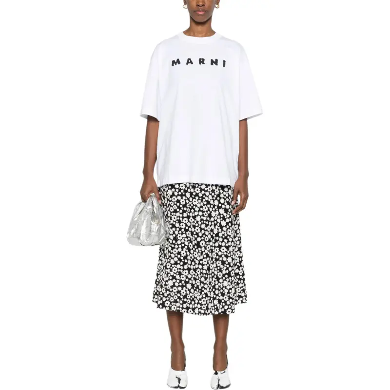 MARNI Logo print T shirt-1