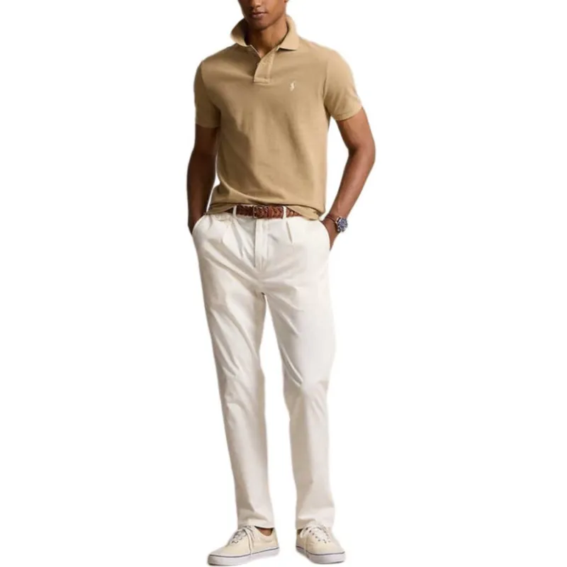 Polo Ralph Lauren SS25 Polo Shirt Men's Brown Yellow-1