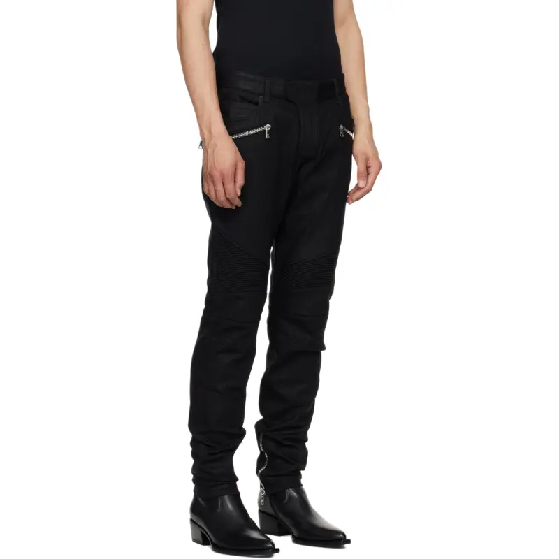 BALMAIN Jeans Men Black-2