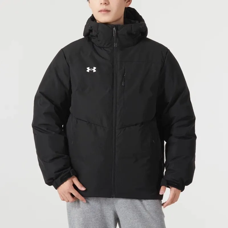 Under Armour Jackets Coats Men's Black Comes With Necklace-4