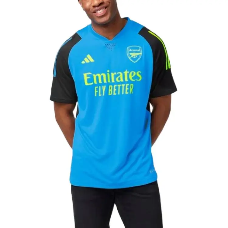 Adidas HEAT.RDYArsenal 23/24 Pro Training Shirt Soccer Jerseys Men's Blue-1