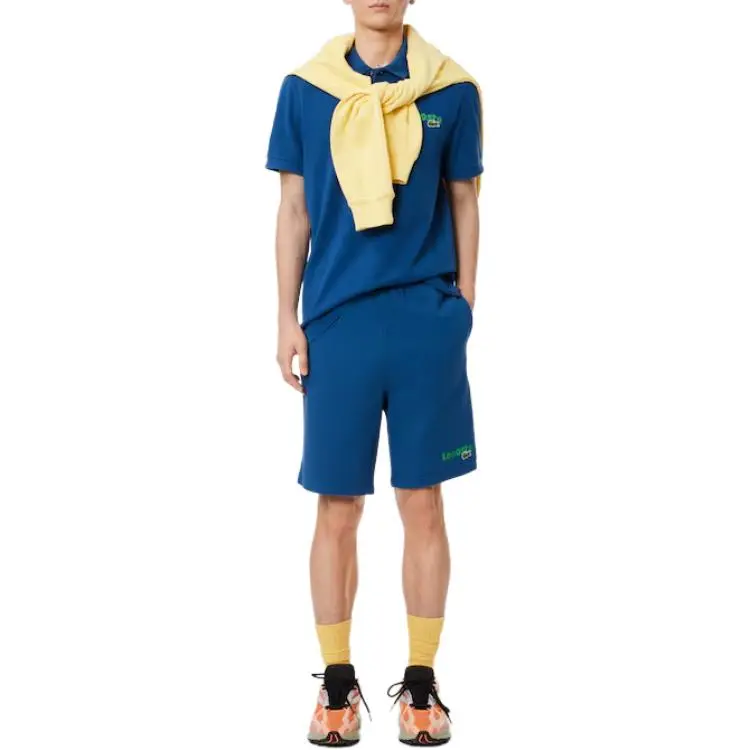 LACOSTE Logo print Piqué Polo Shirt-2