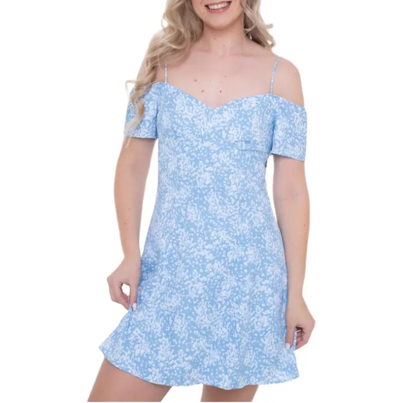 Calvin Klein Jeans Cold shoulder Flared Mini Dress-2