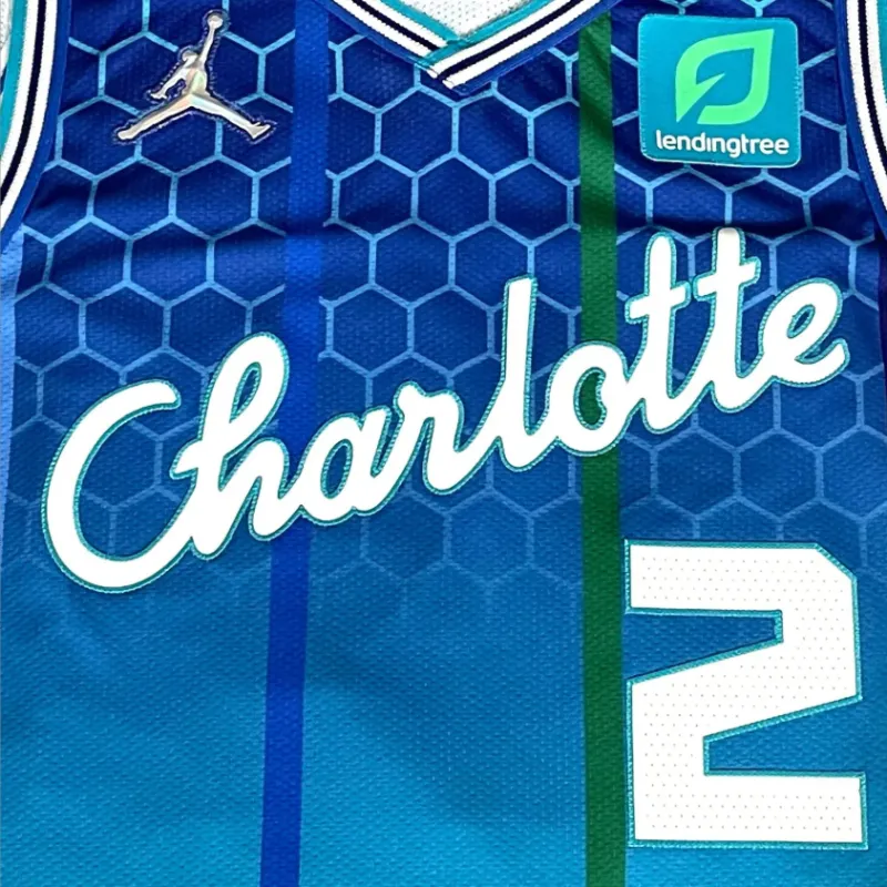 Jordan Basketball Jerseys Men's Blue-2