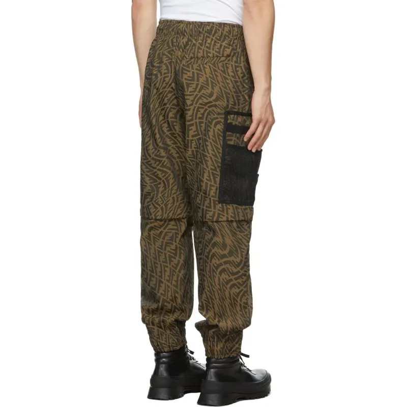 FENDI FW21 Cargo Pants Men's Brown-4