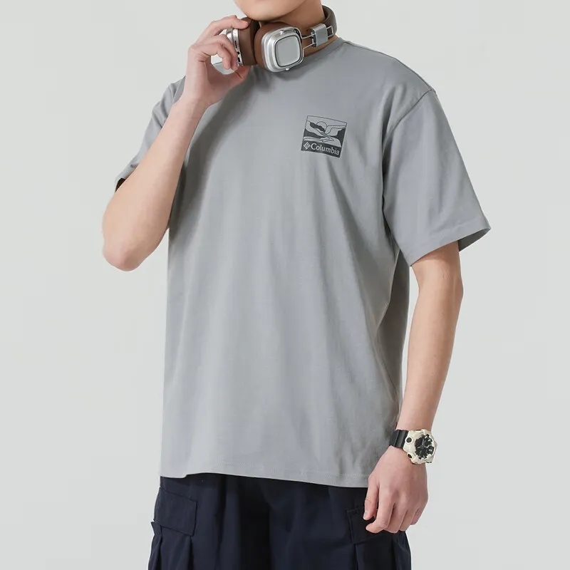 Columbia T Shirts Men Gray-2