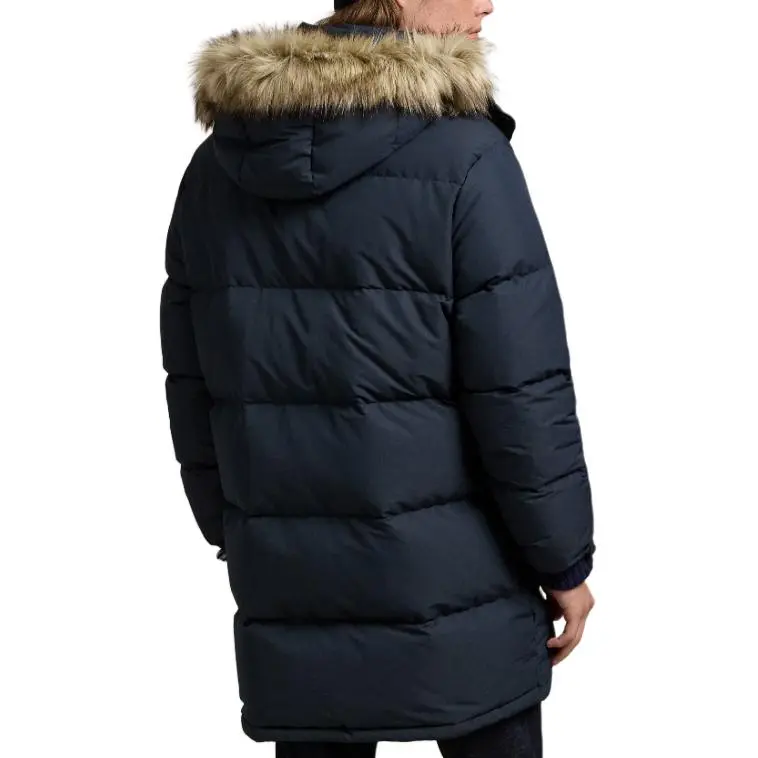 Polo Ralph Lauren The Wainwright Faux-Fur Down Coat Down Jacket Men's Marine Blue-3