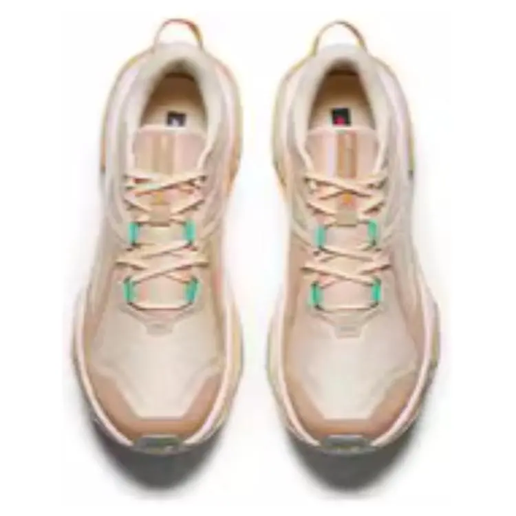 Anta Hunter Fury 2 Cushioning Wear Resistant Low Top Running Shoes Women's Beige Brown-3