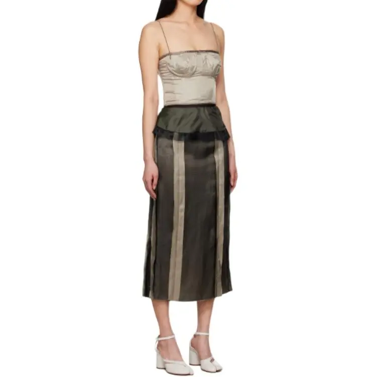 Maison Margiela Peplum Waist Midi Dress-3