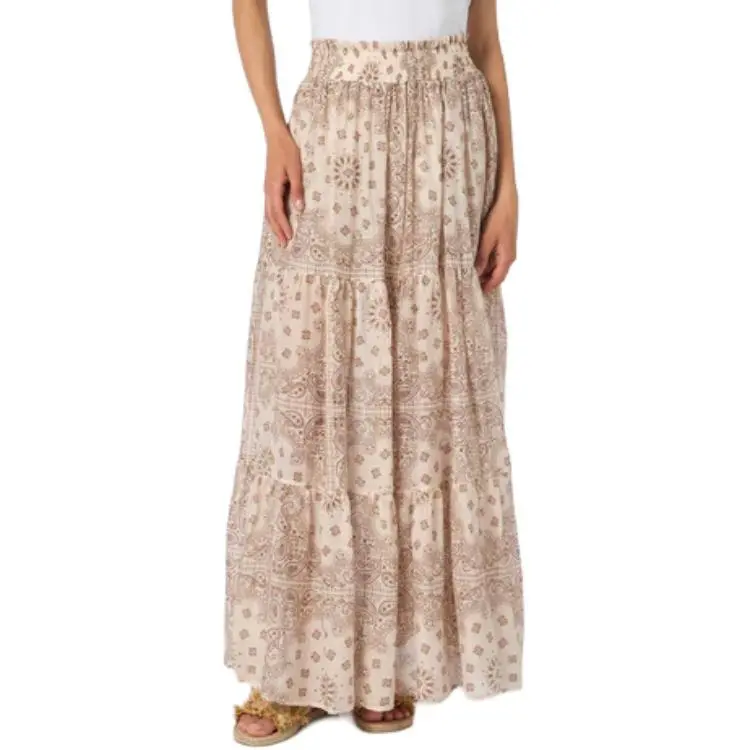 MC2 Saint Barth Cheyenne Pleated Long Skirt-3