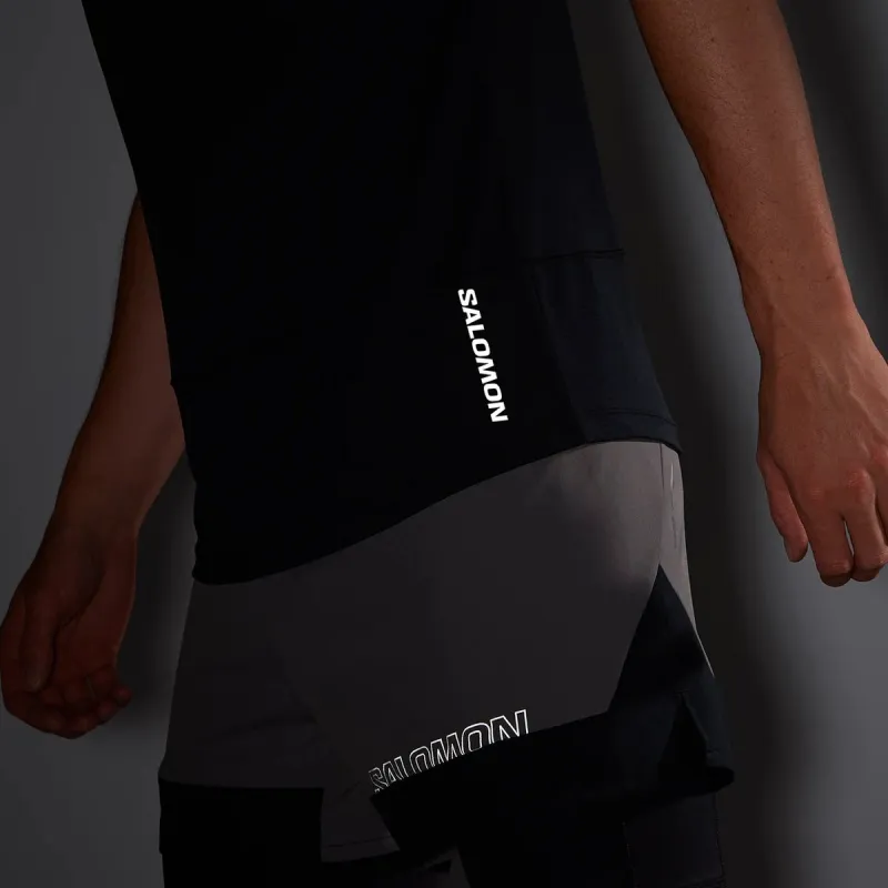 SALOMON CROSS RUN Tank Tops Men Black-3