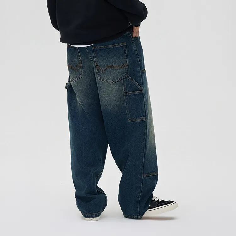 Vision Street Wear Jeans Unisex Denim Blue-3