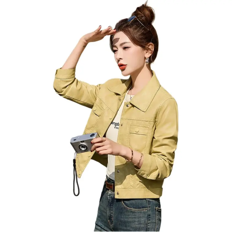 Fele.d Leather Jackets Women's-3