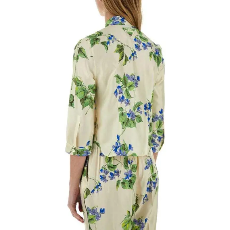 PRADA Floral Printed Button Up Shirt-3