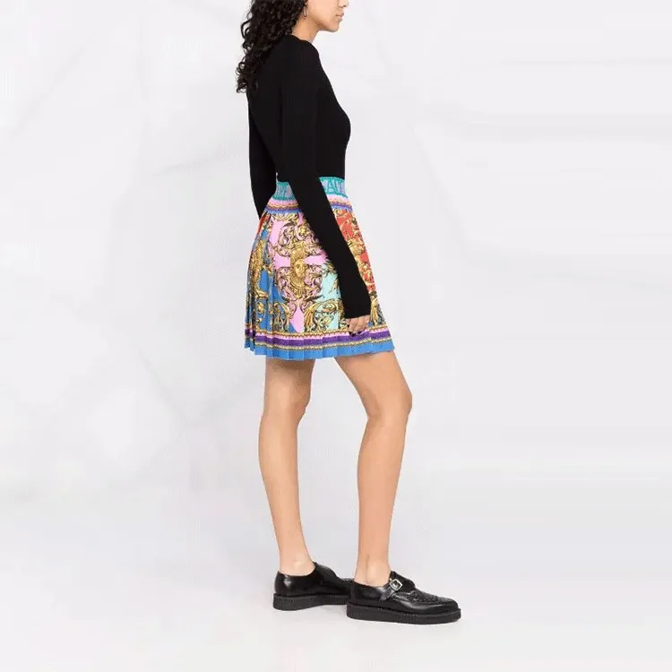 VERSACE JEANS COUTURE SS22 Cropped Skirt Multicolor-3