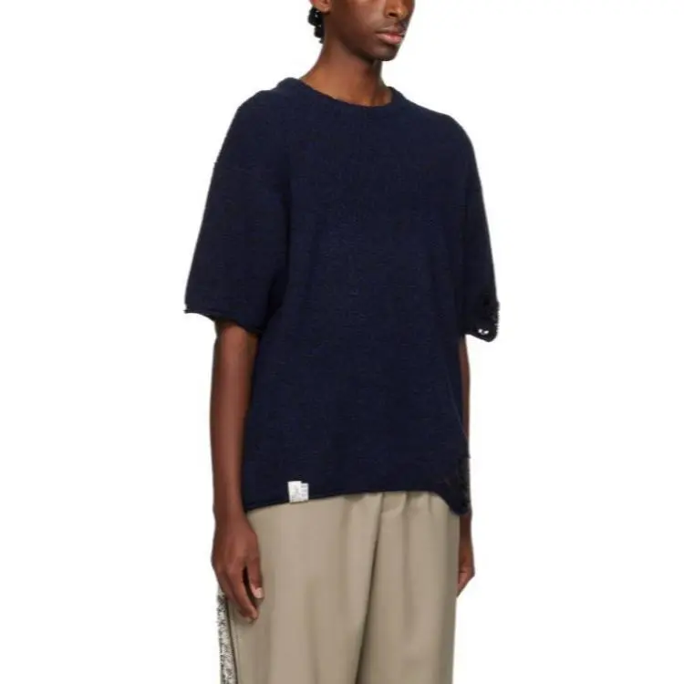 ADER ERROR Distressed Ribbed Top-2