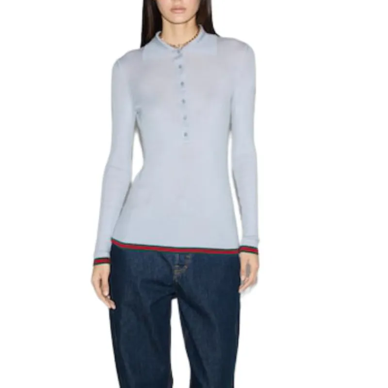 GUCCI Polo Shirts Women's Gray-2