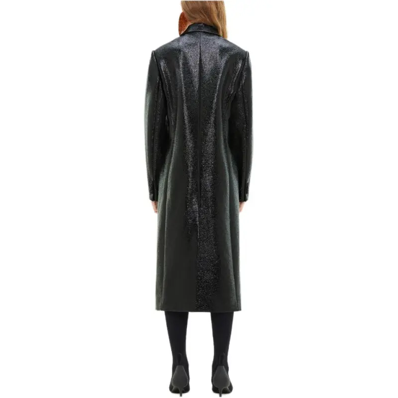 COURREGES Vinyl Mid length Trench Coat-4