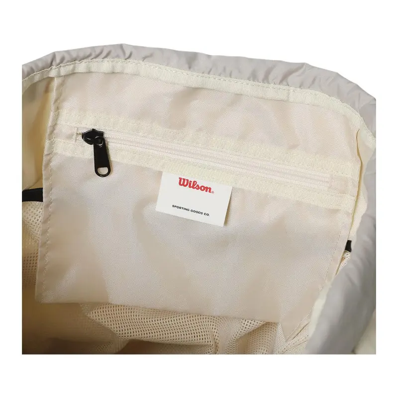 Wilson Polyester Backpack Unisex White-7