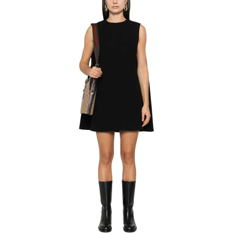 GUCCI Wool Crepe Mini Dress-1