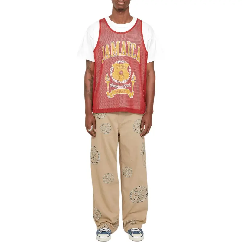 Denim Tears X Stussy Double S Wreath Gym Tank-9