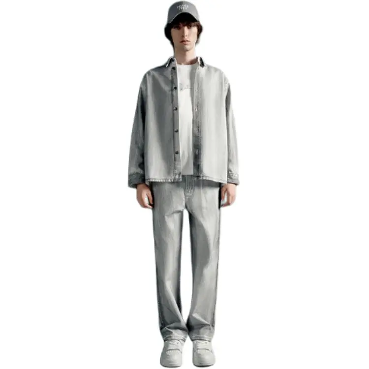 PEACEBIRD MEN x Daria Song Shirt Men's Gray-2