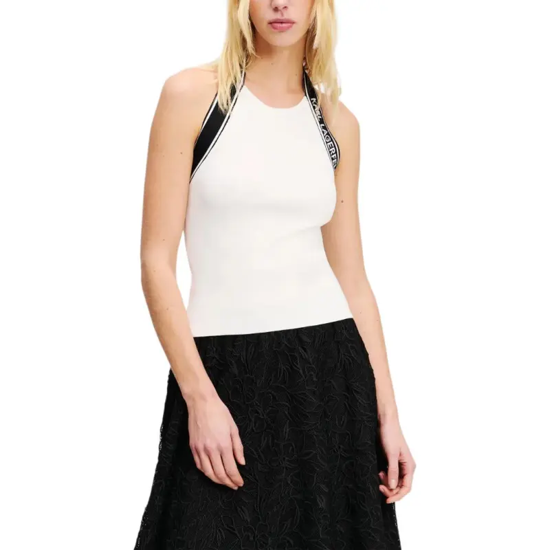 Karl Lagerfeld Logo jacquard Top-2