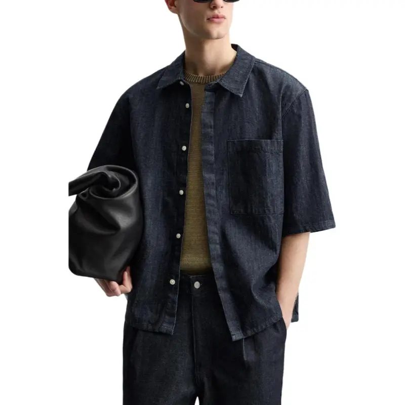 ZARA Shirts Men Blue-6