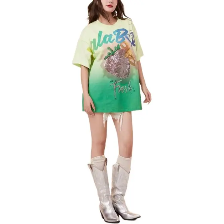LALABOBO Drop Shoulder Sleeve T Shirt Women's-6