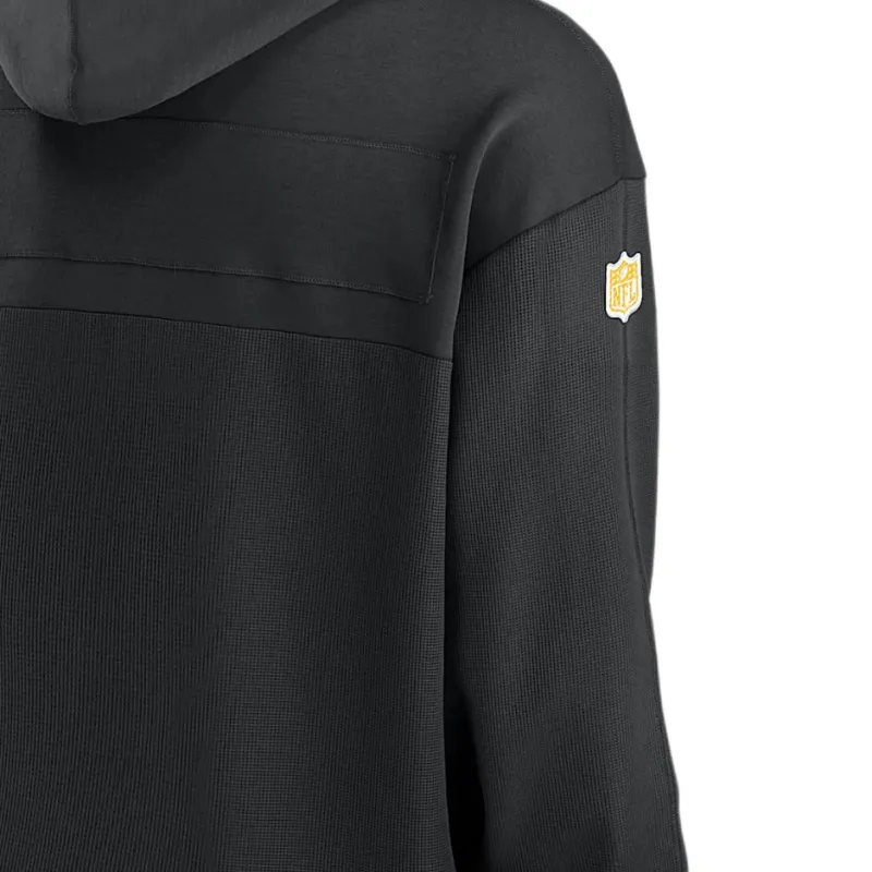 Nike Pittsburgh Steelers Sideline Jersey Men's Nike Dri-FIT Nfl Pullover Hoodie-2