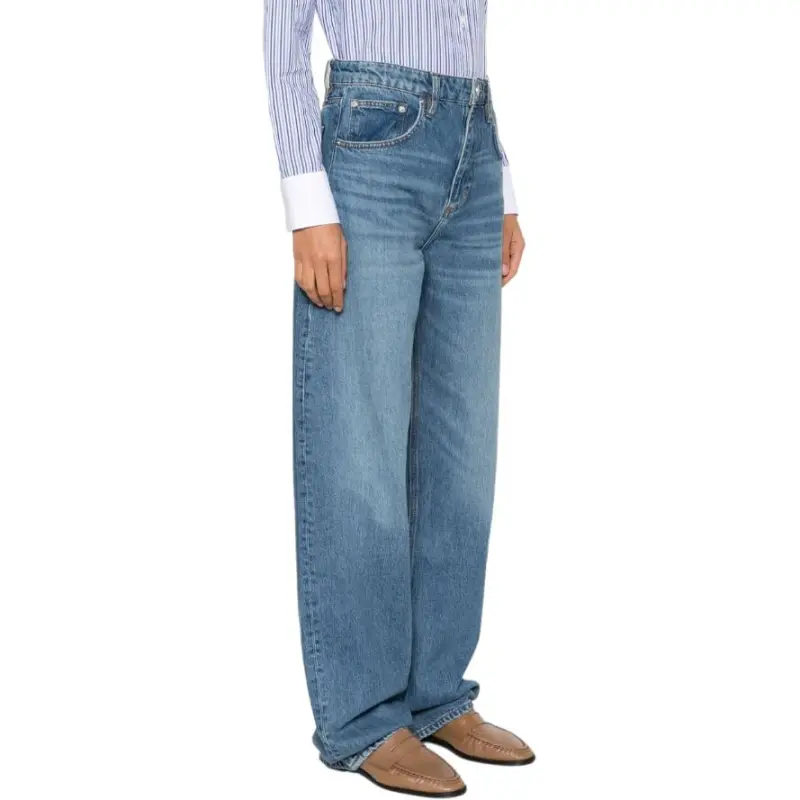 FRAME High Waist Straight Leg Jeans-3