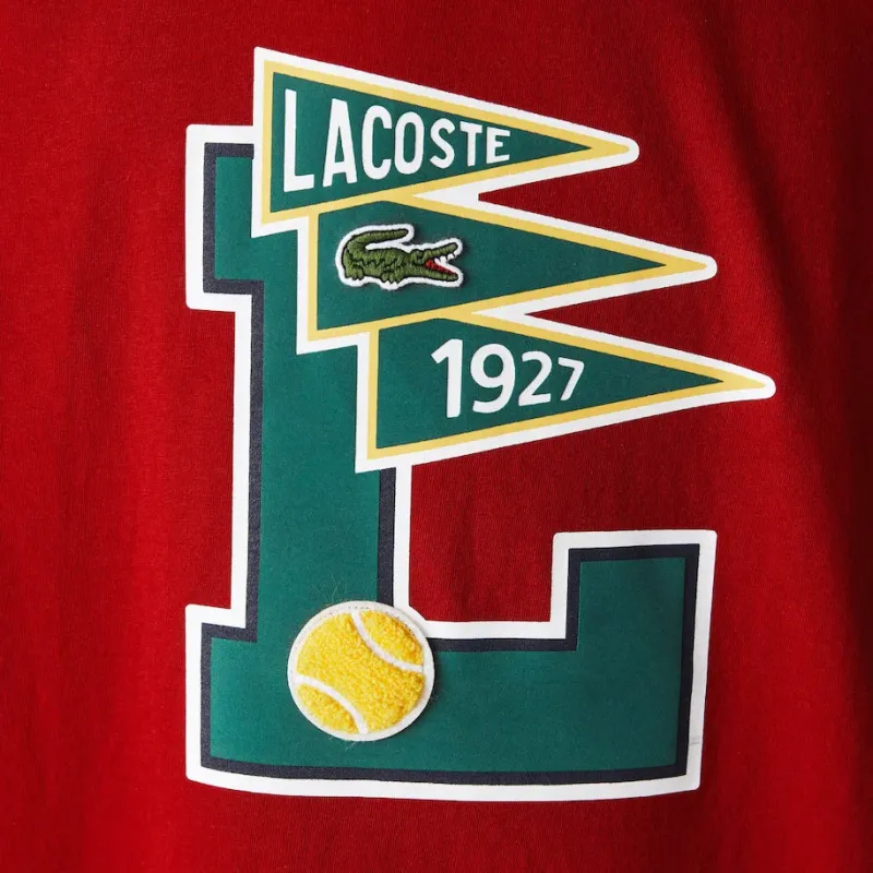 LACOSTE T Shirts Men Red-4