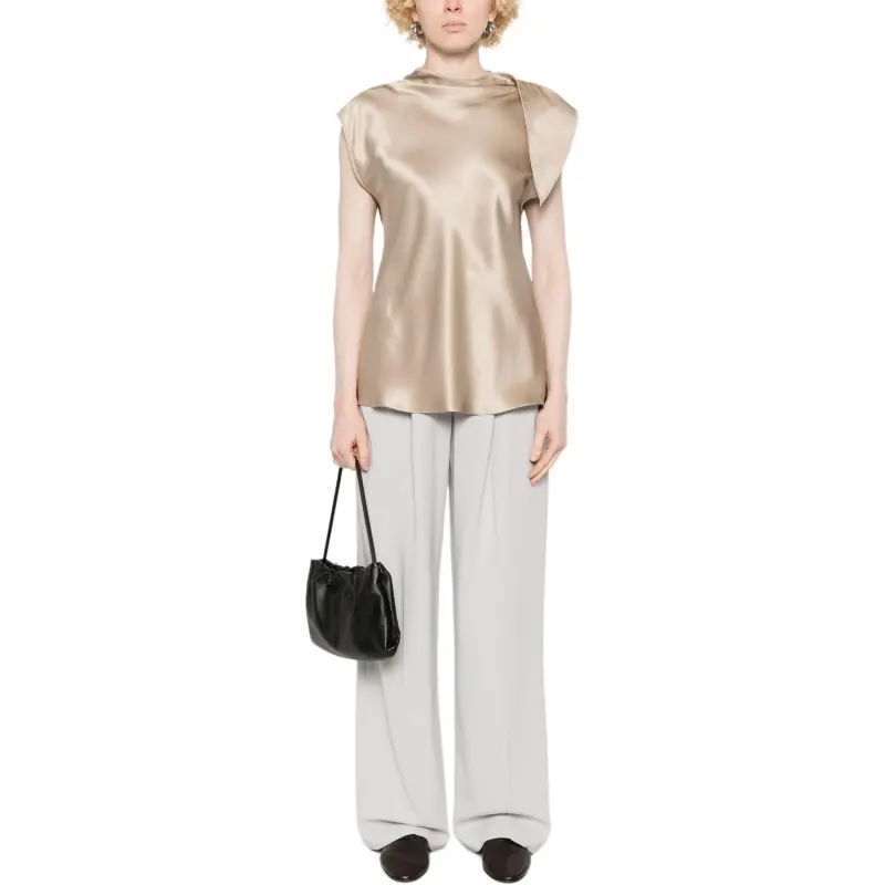 GIORGIO ARMANI Double faced Silk satin Long Dress-1