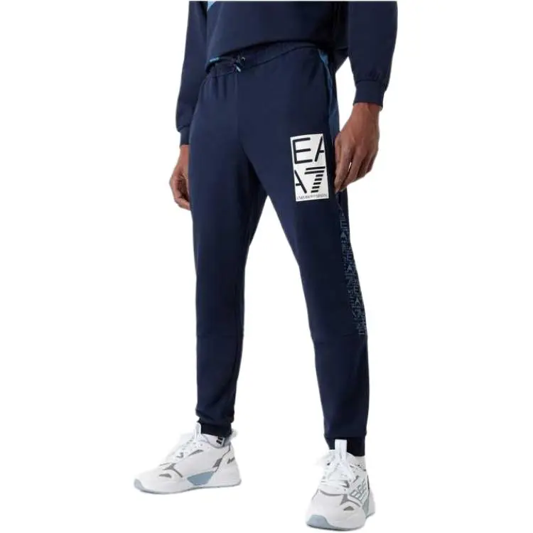 EMPORIO ARMANI EA7 Knitted Sweatpants Men Navy-3
