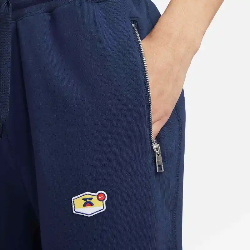 Nike Knitted Sports Pants Men's Deep Navy Blue-5