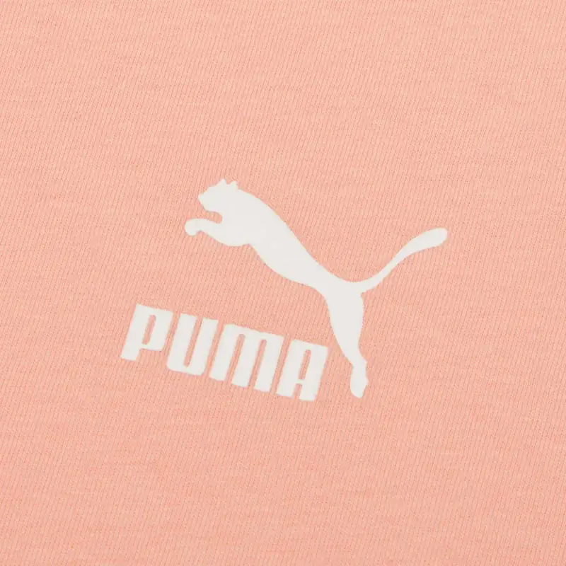 PUMA Drop Shoulder Sleeve T Shirt Women's Apricot Red-3