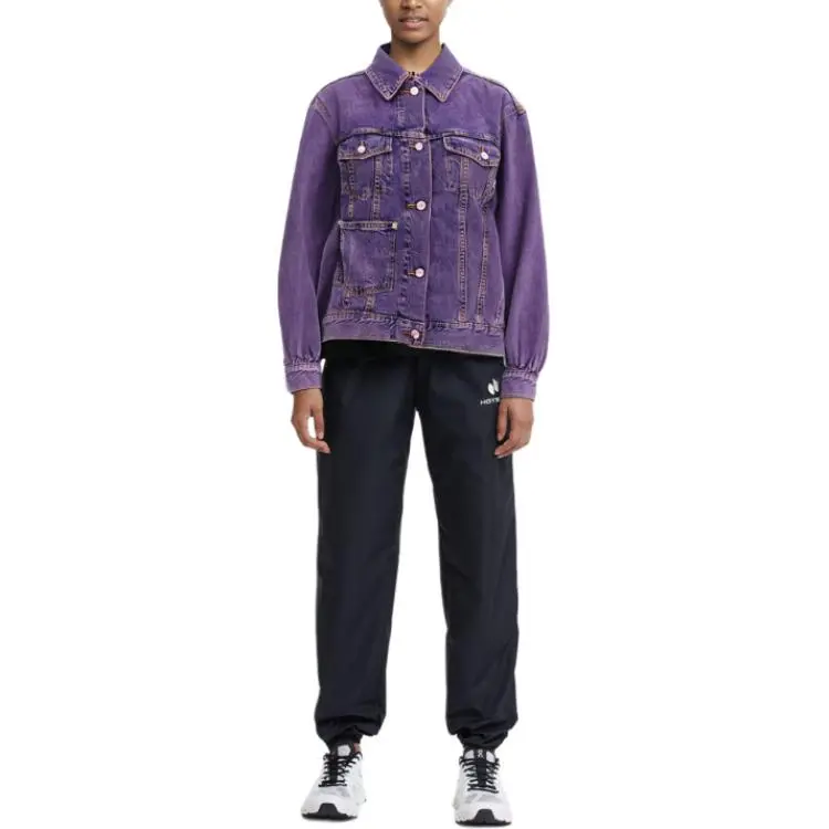 GANNI Bleached Button Up Denim Jacket-3