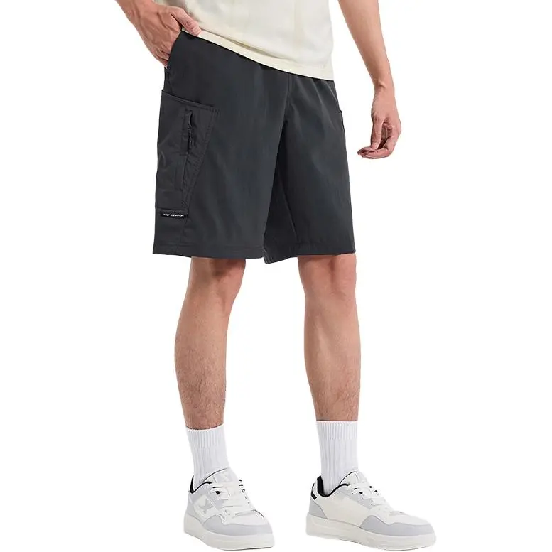 XTEP Casual Shorts Men's Gray Tin Can-2