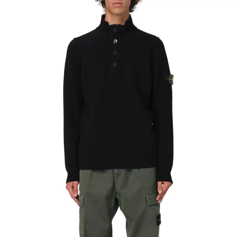 STONE ISLAND Mock Neck Knitted Jumper-2