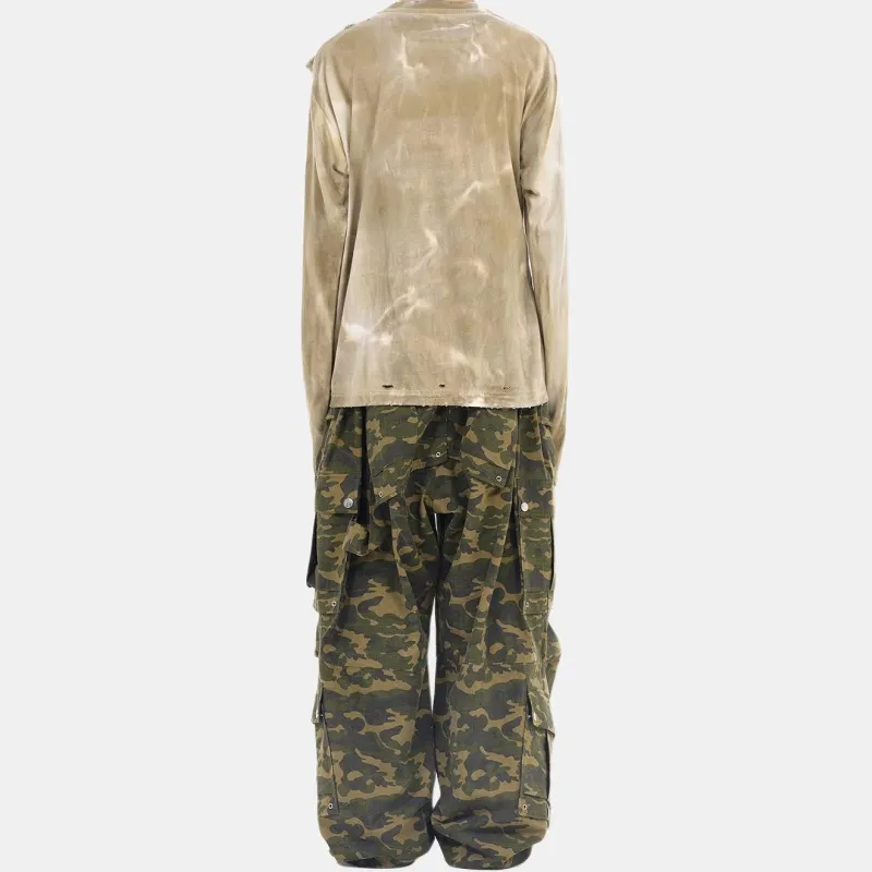 WE11DONE Cargo Pants Men Camouflage-3