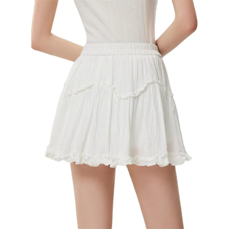 Love To Serve Casual Short Skirts Women's White-1