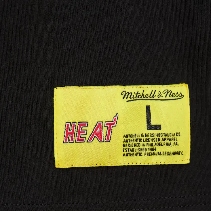 Mitchell & Ness x NBA Miami Heat T Shirt Men's Black-2